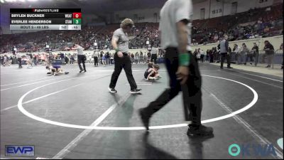 49 lbs Final - Brylen Buckner, Weatherford Youth Wrestling vs Everlee Henderson, Standfast