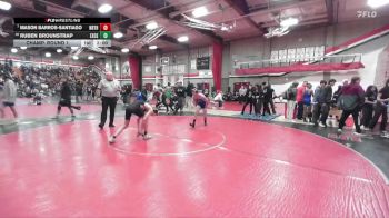 120 lbs Champ. Round 1 - Mason Barros-Santiago, North Torrance vs Ruben Brounstrap, Excelsior Charter
