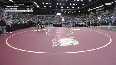 130 lbs Champ. Round 1 - Jaeann James, Newton Hs vs Genessa Fierro, Kansas City - Schlagle HS