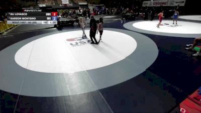 86 lbs Cons. Semis - Eli Lovasco, Savage House Wrestling Club vs Karson Monteiro, Driller Wrestling Club