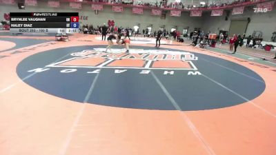 160 B Champ. Round 2 - Haley Diaz, Indiana Tech vs Brynlee Vaughan, Unattached