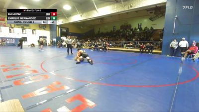 165 lbs Cons. Round 2 - Eli Lopez, Segerstrom vs Enrique Hernandez, Elsinore