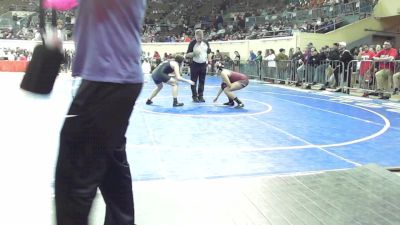 140 lbs Quarterfinal - Aspen Atkinson, Perry Girls Wrestling Club vs Sonora Reece, Broken Arrow Girls Junior High