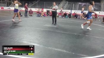 W 152 lbs Round 3 (3 Team) - Ava Allen, Indiana vs Skylar Slade, Iowa