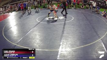 120 lbs Placement (16 Team) - CAEL STAGGS, Nevada SILVER vs Lucas Carbajal, Temecula Valley