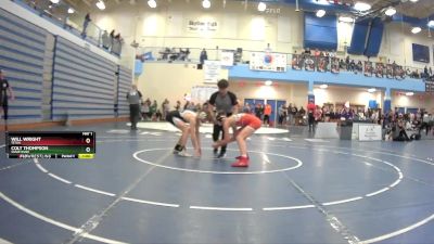 120 lbs Cons. Round 3 - Will Wright, Teton vs Colt Thompson, Snake River