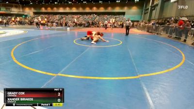 165 lbs Cons. Round 3 - Xander Birakos, Oakdale vs Grady Cox, Lebanon