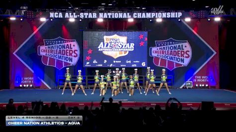 Cheer Nation Athletics - Aqua [2026 L4 Senior - D2 - B Day 2] 2026 NCA All-Star National Championship