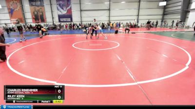 84 lbs Rd# 7- 10:45am Saturday Final Pool - Riley Keen, Nauman Red vs Charles Rinehimer, NCWAY National Team