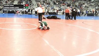 106 lbs Quarterfinal - Kaemen Orine, MO vs Andres Rambo Lopez, NM