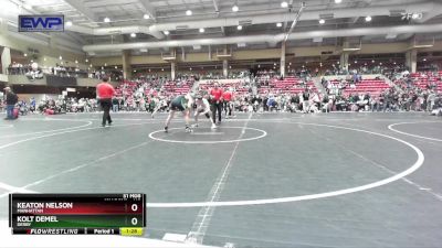 115 lbs Quarterfinal - Kolt Demel, Derby vs Keaton Nelson, Manhattan