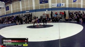 54 lbs Round 2 (4 Team) - Nolan King, Brownsburg Wrestling Club vs Miles Rioux, Avon Wrestling Club