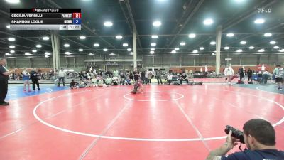 135 lbs Rr Rnd 5 - Cecilia Verrilli, PA West Black - GHSE vs Shannon Logue, MGW Riptide - GHSE