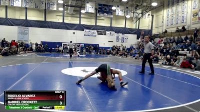 112 lbs 1st Place Match - Gabriel Crockett, Colony High School vs Rogelio Alvarez, Wasilla High School