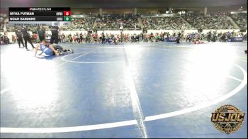 110 lbs Quarterfinal - Myka Putman, Newcastle Youth Wrestling vs Noah Sanders, Choctaw Ironman Youth Wrestling