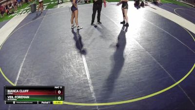 150 lbs Cons. Semi - Bianca Cluff, Utah vs Veil Foreman, Wyoming