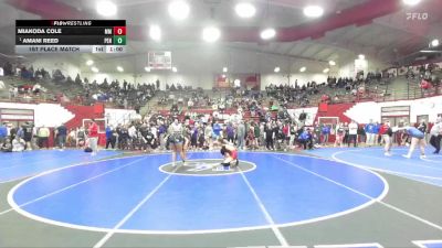 155 lbs 1st Place Match - Amani Reed, Penn vs Miakoda Cole, McCutcheon Mavericks