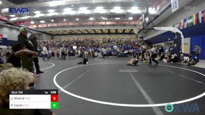 76 lbs Semifinal - Jessen Madrid, Iron Will Wrestling Club vs Rowan Coyle, Standfast OKC