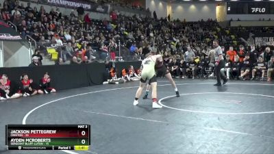 150 lbs Finals (1st & 3rd) - Ayden McRoberts, Sergeant Bluff-Luton vs Jackson Pettegrew, Creston