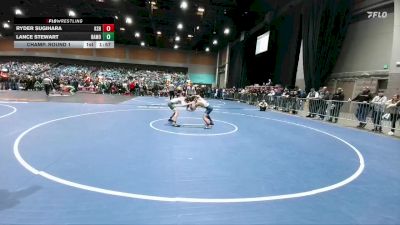 106 lbs Champ. Round 1 - Ryder Sugihara, Kamehameha vs Lance Stewart, Battle Mountain