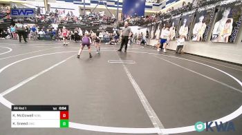 58 lbs Rr Rnd 1 - Kadee McDowell, Noble Takedown Club vs Karleigh Sneed, Chickasha Youth Wrestling