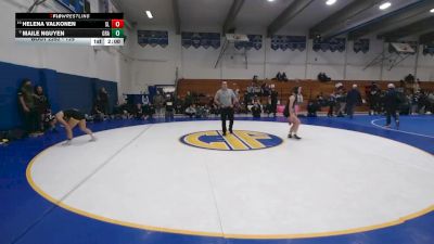 129 lbs Champ. Round 2 - Maile Nguyen, Granada vs Helena Valkonen, San Leandro