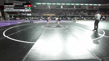157 lbs Consi Of 32 #1 - Ryan Sevigny, UConn vs Ryan Long, Slippery Rock