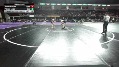 157 lbs Consi Of 32 #1 - Ryan Sevigny, UConn vs Ryan Long, Slippery Rock