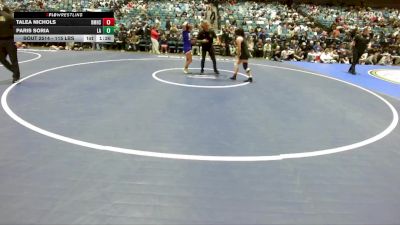 115 lbs Semifinal - Talea Nichols, Rocky Mountain vs Paris Soria, Los Altos