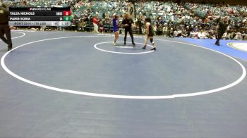115 lbs Semifinal - Talea Nichols, Rocky Mountain vs Paris Soria, Los Altos
