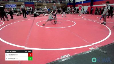 64 lbs Quarterfinal - Beckham Haubert, Buck Pride Wrestling vs Boston Bollinger, Tulsa Blue T Panthers