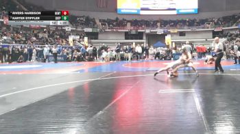 7A 132 lbs 5th Place Match - Rivers Harbison, Hewitt-Trussville vs Karter Stiffler, Enterprise HS