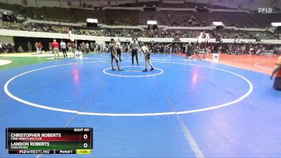 Rookie 6-8 95 Semifinal - Landon Roberts, Chesapeake vs Christopher Roberts, Tabb Wrestling Club