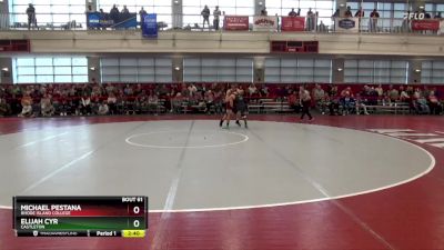 149 lbs Champ. Round 2 - Michael Pestana, Rhode Island College vs Elijah Cyr, Castleton