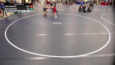 14U - 132 lbs Champ. Round 1 - Noah Martinez, Rosemount Irish Wrestling vs Cody Vancura, Flat Earth Wrestling Club