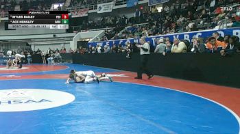 1A-4A 113 Quarterfinal - Myles Bailey, Piedmont vs Ace Hensley, Bayshore Christian School