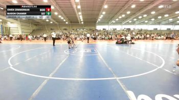 60 lbs Rr Rnd 1 - Owen Zimmerman, Mat Assassins Blue vs Mason Cramer, Dueling Bandits