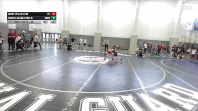 62 lbs Champ. Round 1 - Lincoln Maxfield, Riverton Wolf Pack Wrestling vs Ryot Wolford, Warrior Wrestling Club