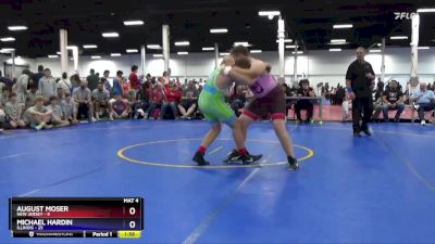 250 lbs Round 2 (8 Team) - August Moser, New Jersey vs Michael Hardin, Illinois