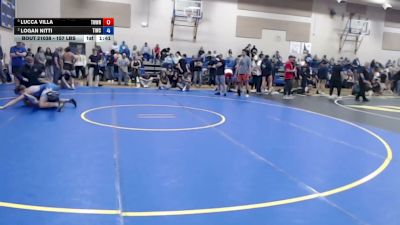 157 lbs Semis - Lucca Villa, TW Wrestling vs Logan Nitti, Team Idaho Wrestling Club