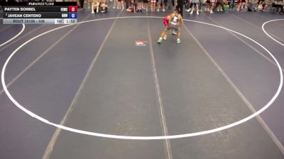 106 lbs Quarters - Payten Sorbel, Flat Earth Wrestling Club vs Javean Centeno, No Nonsense Wrestling