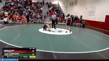 106 lbs Cons. Round 4 - Kash Carpenter, Lander Valley vs Kirklin Hay, Rock Springs