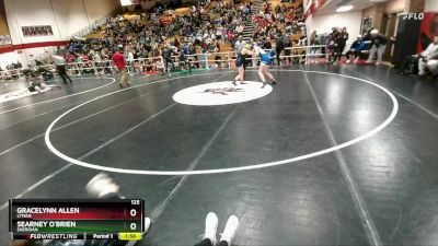 125 lbs Champ. Round 2 - Searney O`Brien, Sheridan vs Gracelynn Allen, Lyman