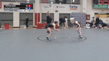 124 lbs Cons. Semi - Wachipi Hamelryck, Oklahoma City University vs Peyton Hand, Ottawa University