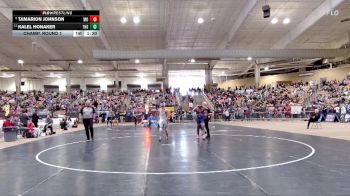A 157 lbs Champ. Round 1 - Kalel Honaker, Tennessee High School vs Tamarion Johnson, Montgomery Central High School