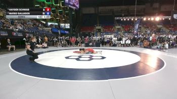 126 lbs Semis - Hayden Schwab, Iowa vs Mateo Gallegos, Pennsylvania