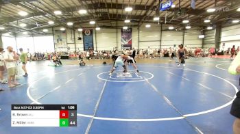 195 lbs Rr Rnd 3 - Brady Brown, All-American Wrestling Club vs Zach Miller, Iron Horse Wrestling Club