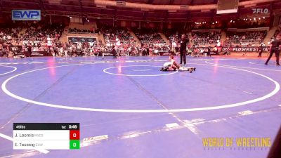 49 lbs Consi Of 4 - Ezra Taussig, Greater Heights Wrestling vs James Loomis, Mexico