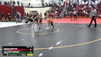 106 lbs Cons. Round 2 - Raymond Sweeney, Waukon vs Coltin Hartman, Fulton (H.S.) JV