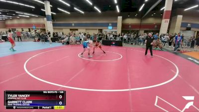 126 lbs Quarterfinal - Tyler Yancey, Spartan Mat Club vs Garrett Clark, WAR Training Center